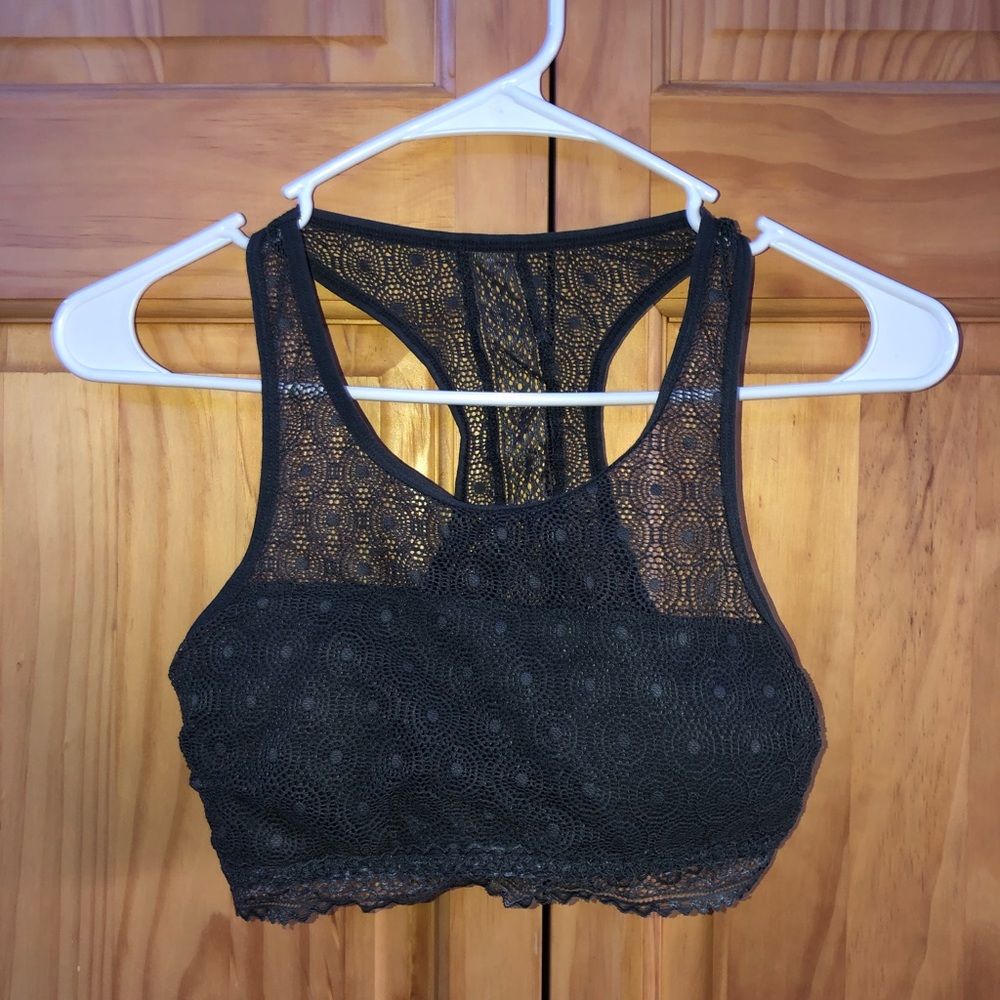 dark grey lace bralette!!